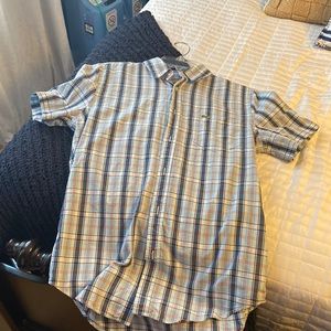 Gently worn Men’s Small Lacoste button down short sleeve shirt